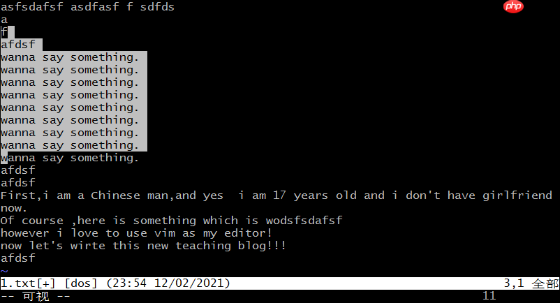 VIM编辑器学习 -1