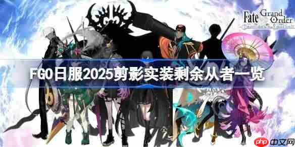 FGO日服2025剪影实装剩余从者一览-FGO日服2025剪影实装还剩下哪些从者