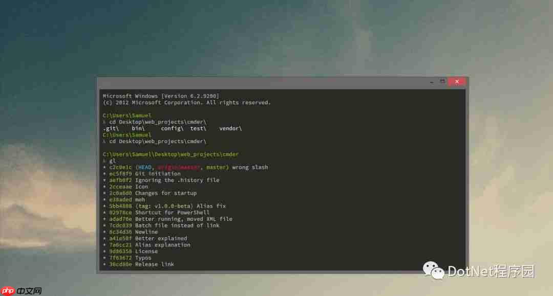 Windows终端利器Cmder