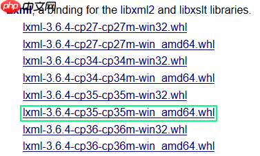 [爬虫]Windows下如何安装python第三方库lxml