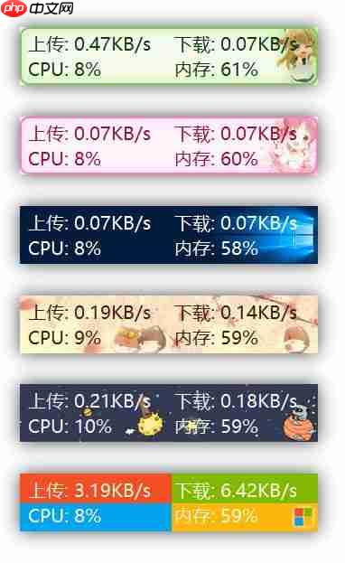 「 神器 」极简网速监控悬浮窗软件