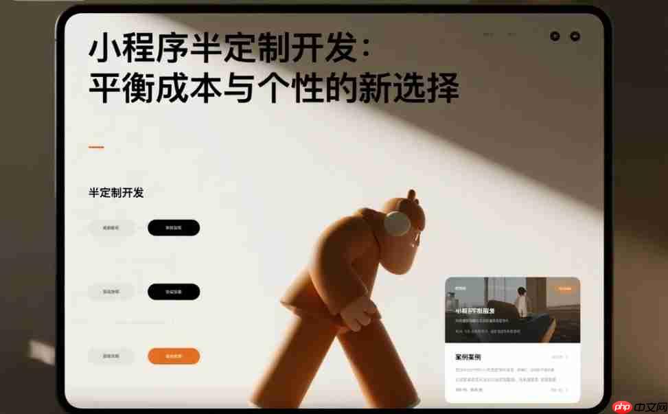 小程序半定制开发:平衡成本与个性的新选择