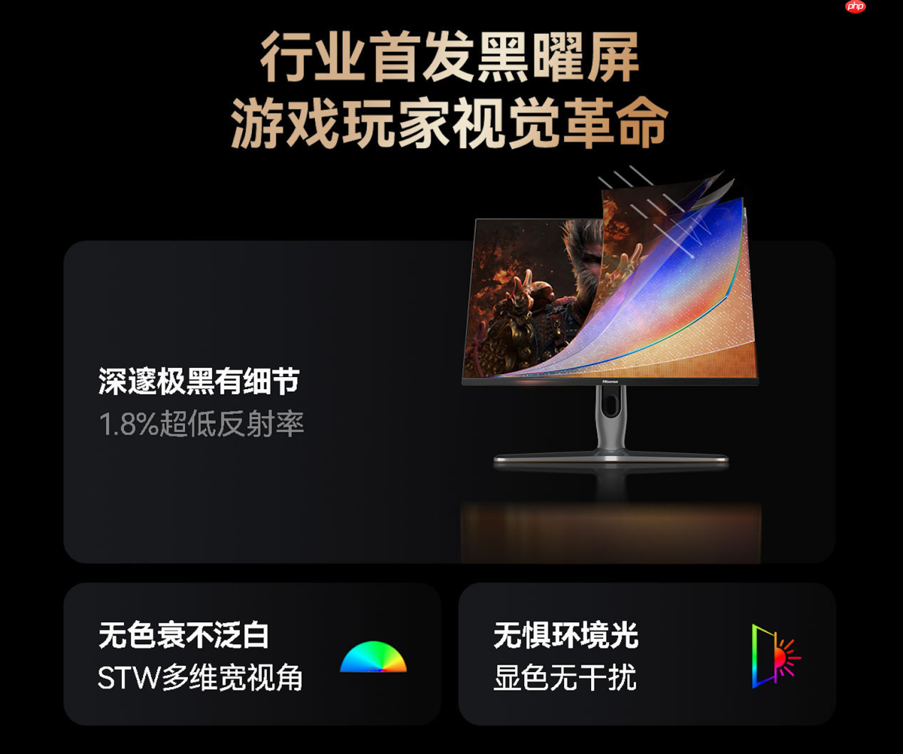 海信G7Ultra显示器参数公布:1152分区+2000nits亮度,黑曜屏加持领跑3K档