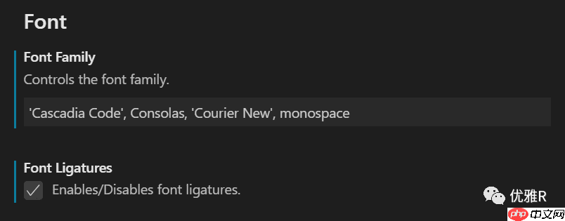 「R」使用  Cascadia Code 字体