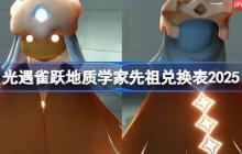 光遇雀跃地质学家兑换图2025-光遇雀跃地质学家先祖兑换表