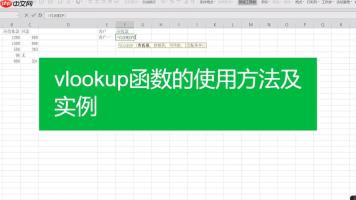 VLOOKUP函数在销售数据中如何使用_VLOOKUP函数在销售数据中的应用详解