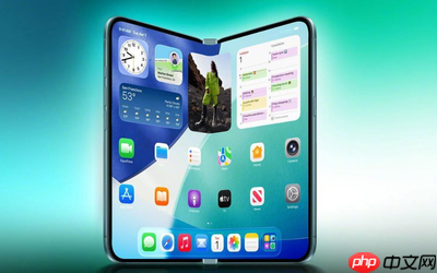苹果折叠屏iPhone渲染图曝光！配相机按键 后置双摄？