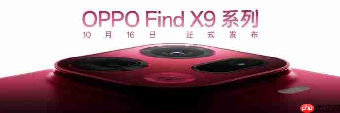 OPPO Find X9 Pro曝光:1.5K直屏+极窄四等边设计