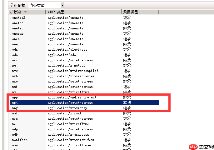 IIS7下MP4视频无法加载解决方法
                                                                                 