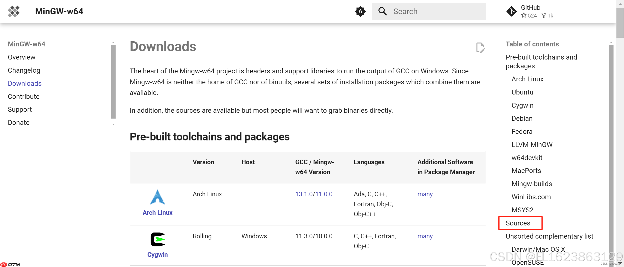 windows上安装mingw教程及mingw64国内下载地址汇总