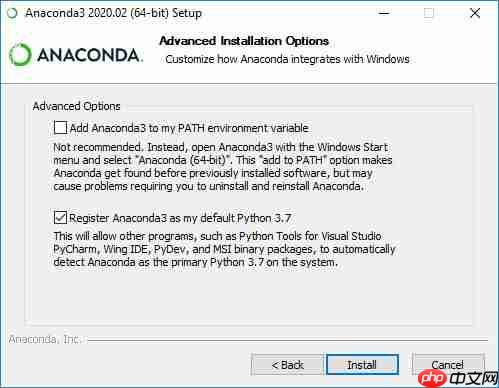 Windows 10 中安装 Anaconda 3