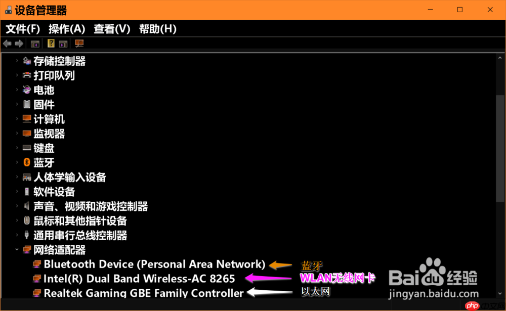Windows 10系统辨别电脑网络适配器的方法