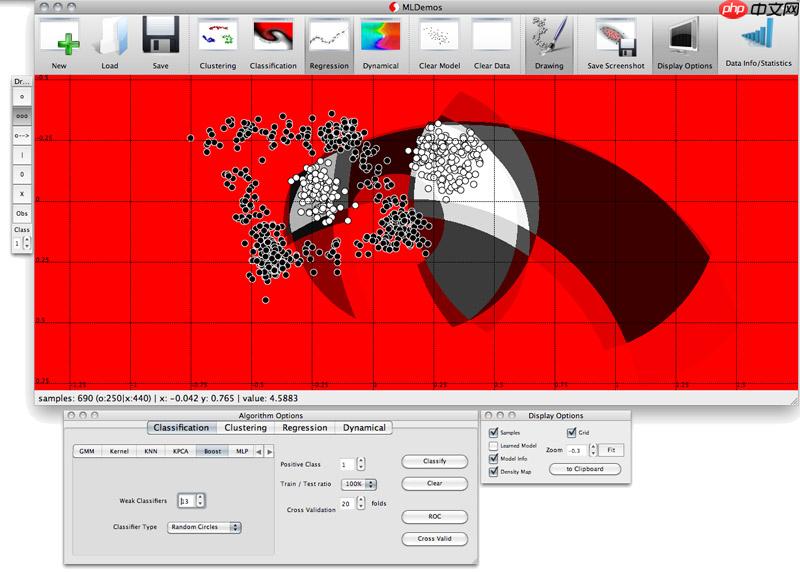 机器学习算法的开源可视化工具: MLDemos