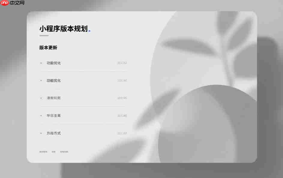 小程序版本规划:如何制定科学的小程序产品路线图?