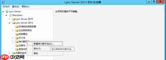 Lync Server 2013企业版部署测试八：持久聊天服务器部署(一)