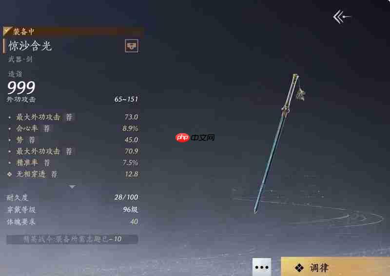 燕云十六声无名剑枪100版本词条选择推荐-燕云十六声无名剑枪100版本词条怎么选