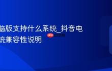 抖音电脑版支持什么系统_抖音电脑版系统兼容性说明