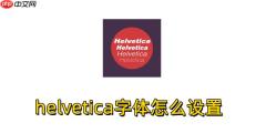 helvetica字体怎么设置？helvetica字体设置的方法
