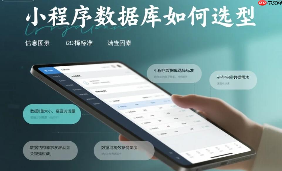 小程序數據庫如何選型?