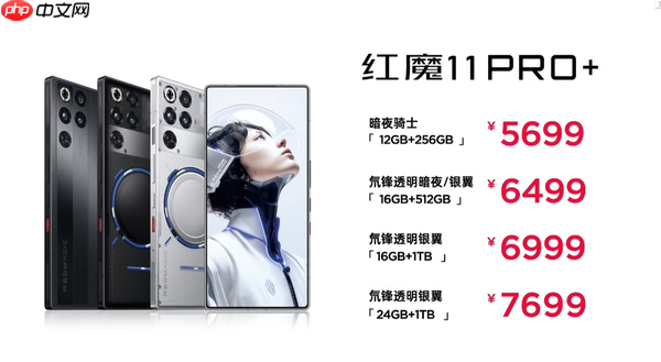 红魔11 Pro发布 水冷+8K电池+屏下镜头 4999元起售