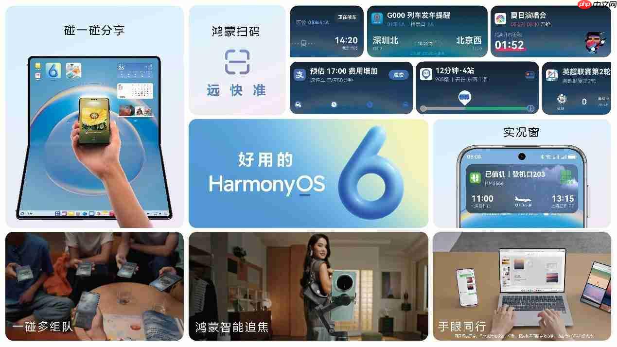 华为正式发布HarmonyOS 6:更流畅、更智能!10月22日开启公测