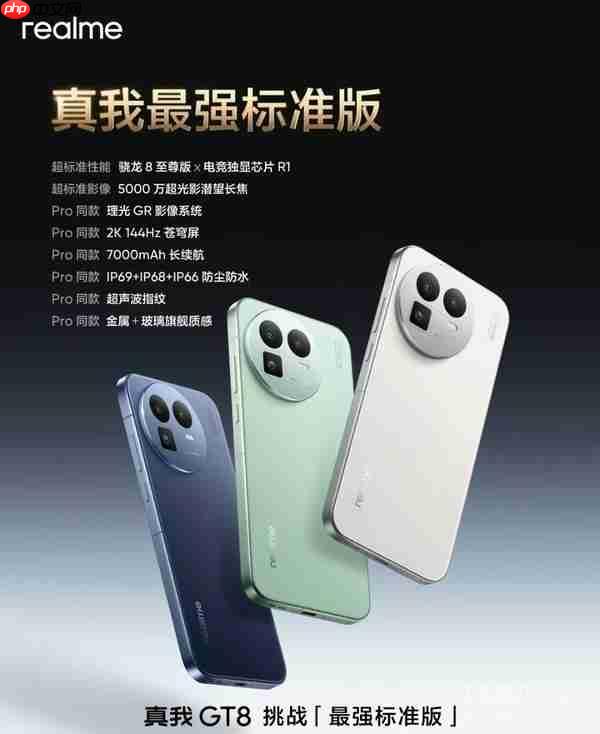 真我GT8系列亮点全解析:标准版越级满配 Pro版打造街拍神器