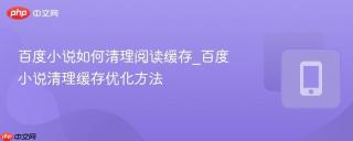 百度小说如何清理阅读缓存_百度小说清理缓存优化方法