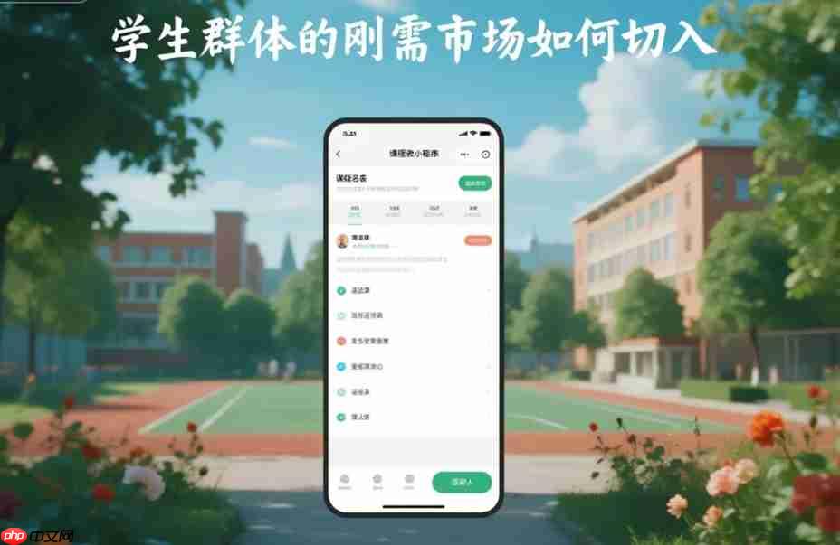课程表小程序:学生群体的刚需市场如何切入?