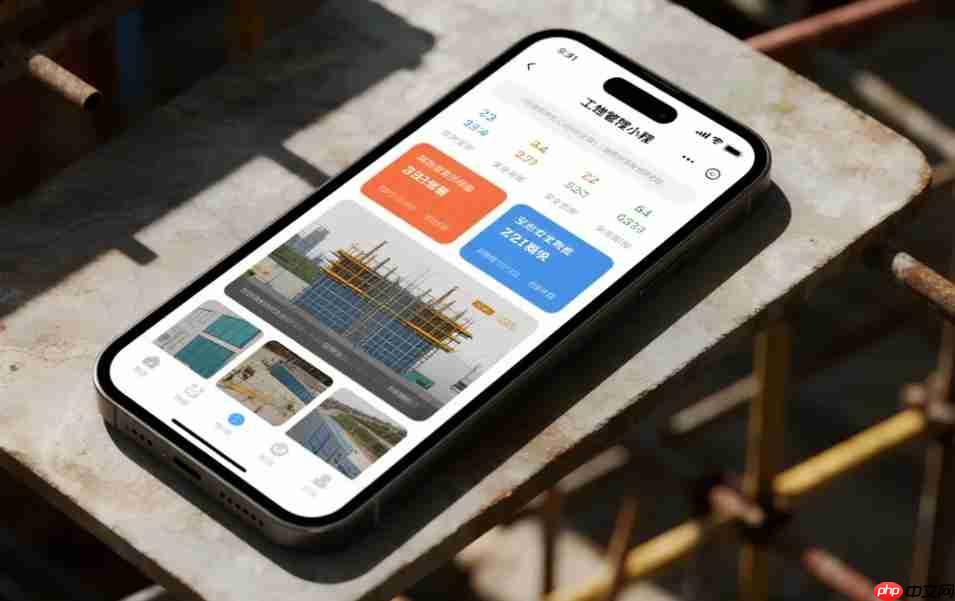 工地管理小程序:实时监控项目进度与安全