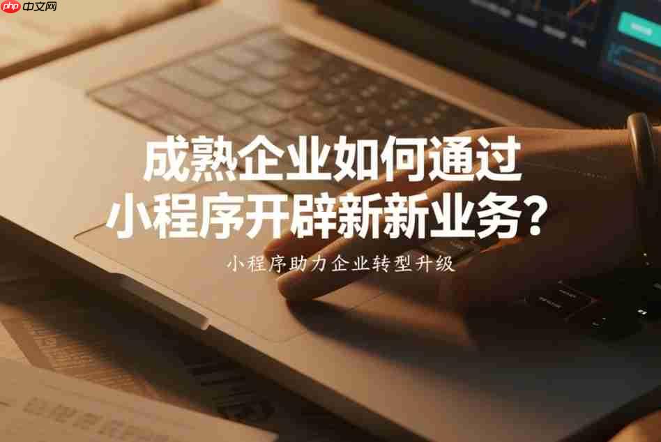 成熟企业如何通过小程序开辟新业务?