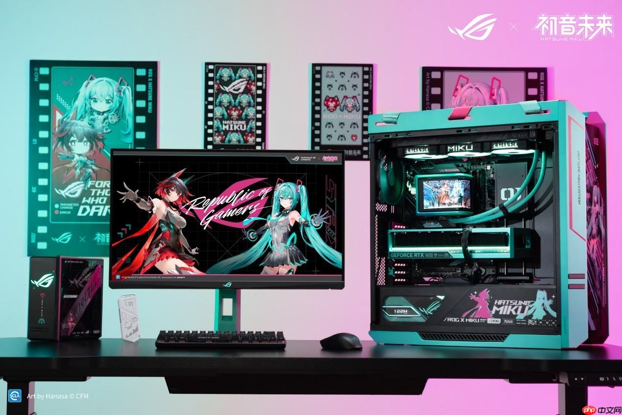 双·11颜值至上！ ROG夜神RTX5080 RO姬x初音未来版显卡