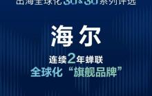 2025福布斯中国出海全球化评选：海尔蝉联“旗舰品牌”