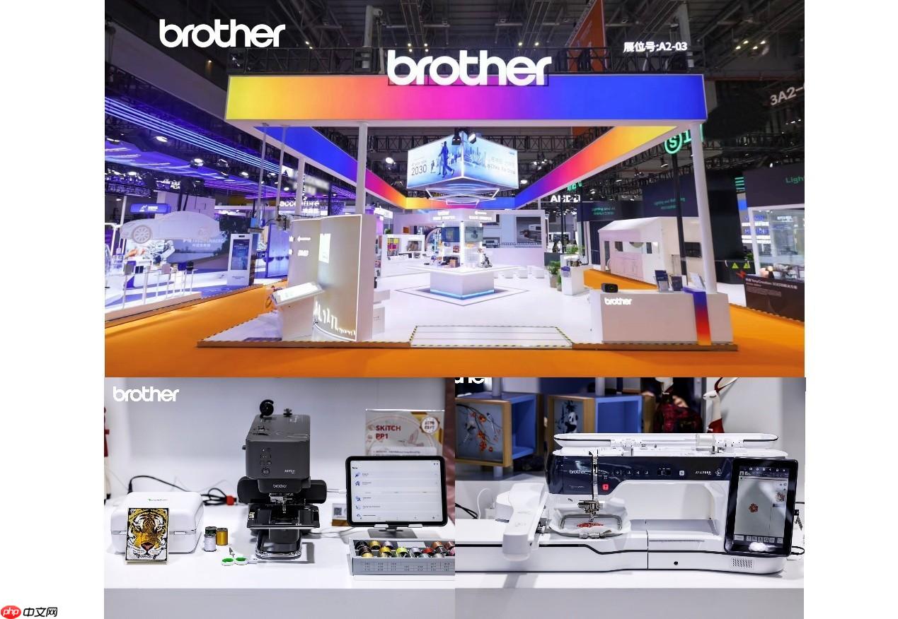 Brother缝绣新品进博首秀，以AI之力开启智能绣花新时代