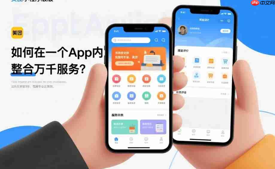 美团小程序模板:如何在一个App内整合万千服务?