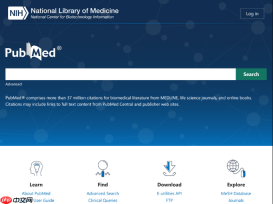 pubmed官网主页数据库页_pubmed生物医学研究资料官网