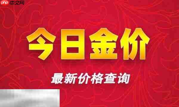 今日金价更新实时行情查询 今日国际黄金最新价格查询
