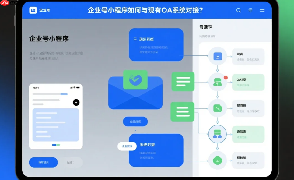 企业号小程序如何与现有OA系统对接?