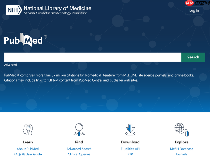 pubmed官方平台检索入口_pubmed科研资料资源官网直达