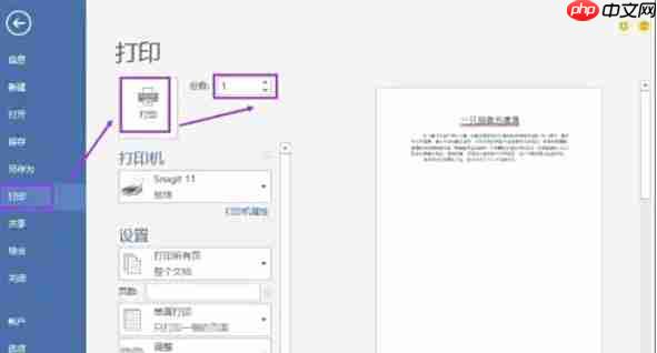 word2013怎么打印文档-word2013打印文档的方法
