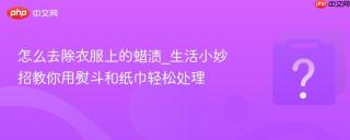 怎么去除衣服上的蜡渍_生活小妙招教你用熨斗和纸巾轻松处理