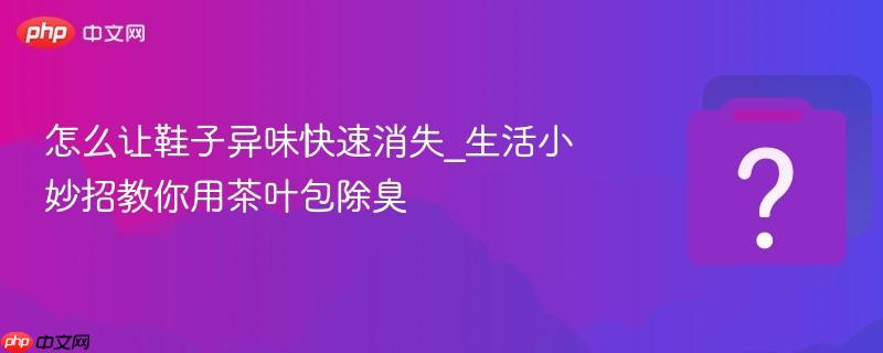 怎么让鞋子异味快速消失_生活小妙招教你用茶叶包除臭