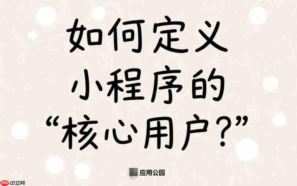 小程序核心用户:定义_特征与运营策略