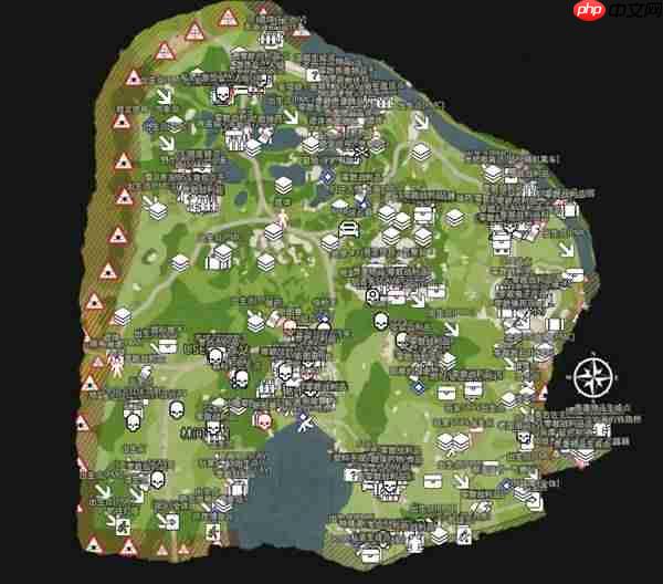 逃离塔科夫地图点位图一览