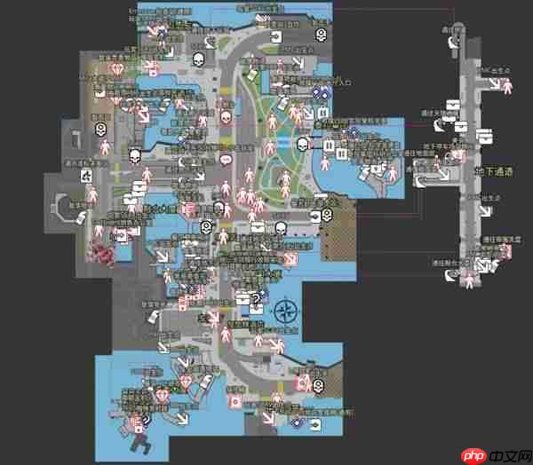 逃离塔科夫地图点位图一览