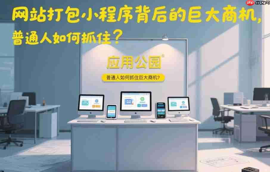 网站打包小程序背后的巨大商机,普通人如何抓住?