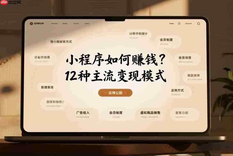 小程序如何赚钱?12种主流变现模式