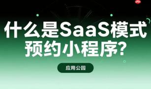 什么是SaaS模式预约小程序?