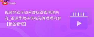 视频号助手如何借标签管理理内容_视频号助手借标签管理理内容【标签管理】