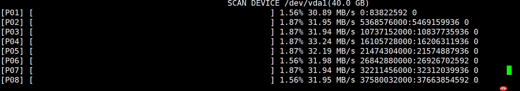 [MYSQL] python扫描磁盘恢复数据的可行性验证与速度测试