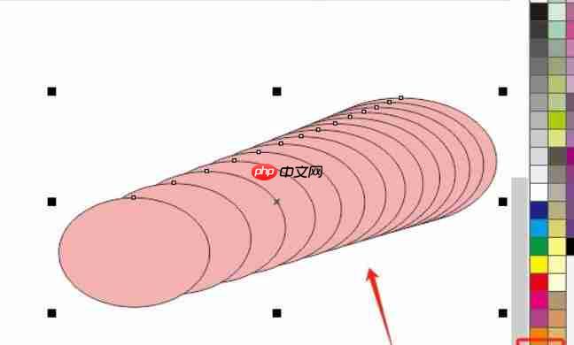 coreldraw怎么调和对象颜色与间距调整-coreldraw调和对象颜色与间距调整的方法